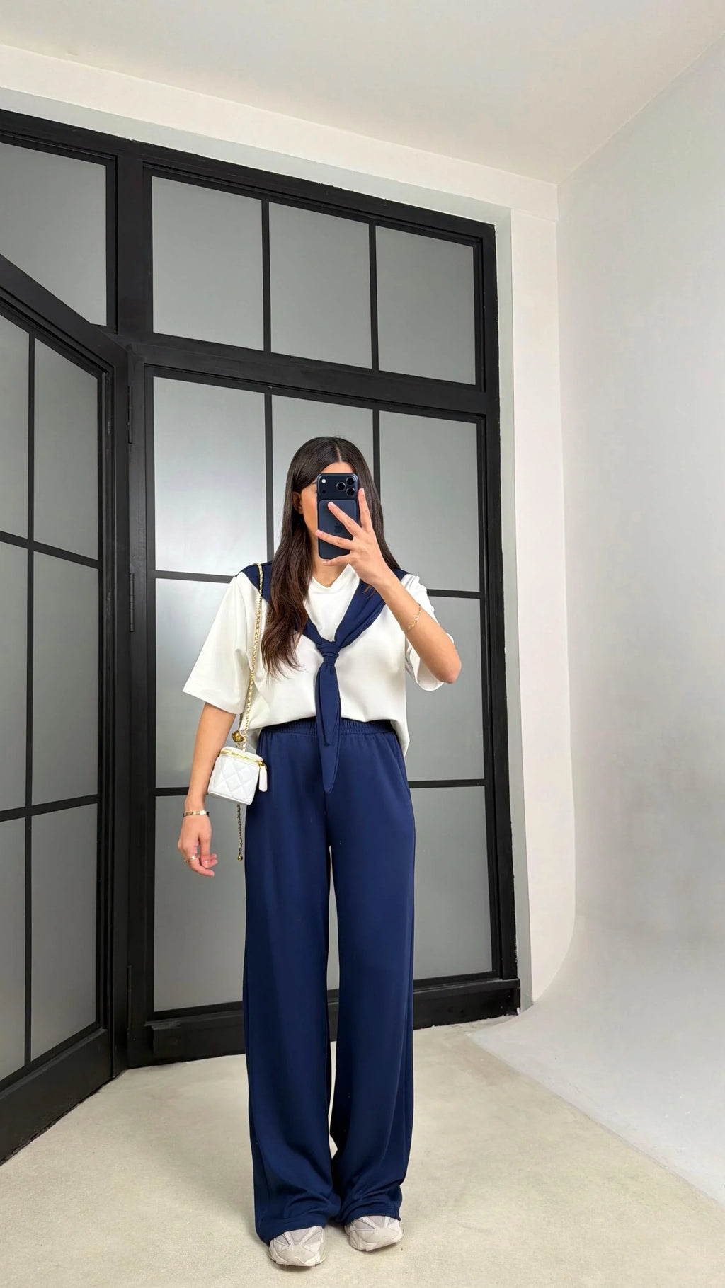Sophisticated Blue Drape