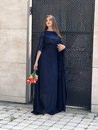 Navy Drape Style