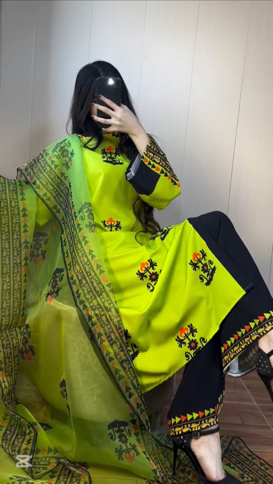 Midnight Lime Fusion Three Piece Suit