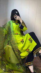 Midnight Lime Fusion Three Piece Suit