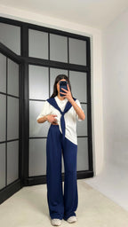 Sophisticated Blue Drape