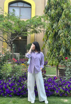 Elegant Lilac 2-Piece Coat Set