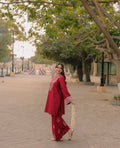 Maroon Elegance Cotton 2-Piece