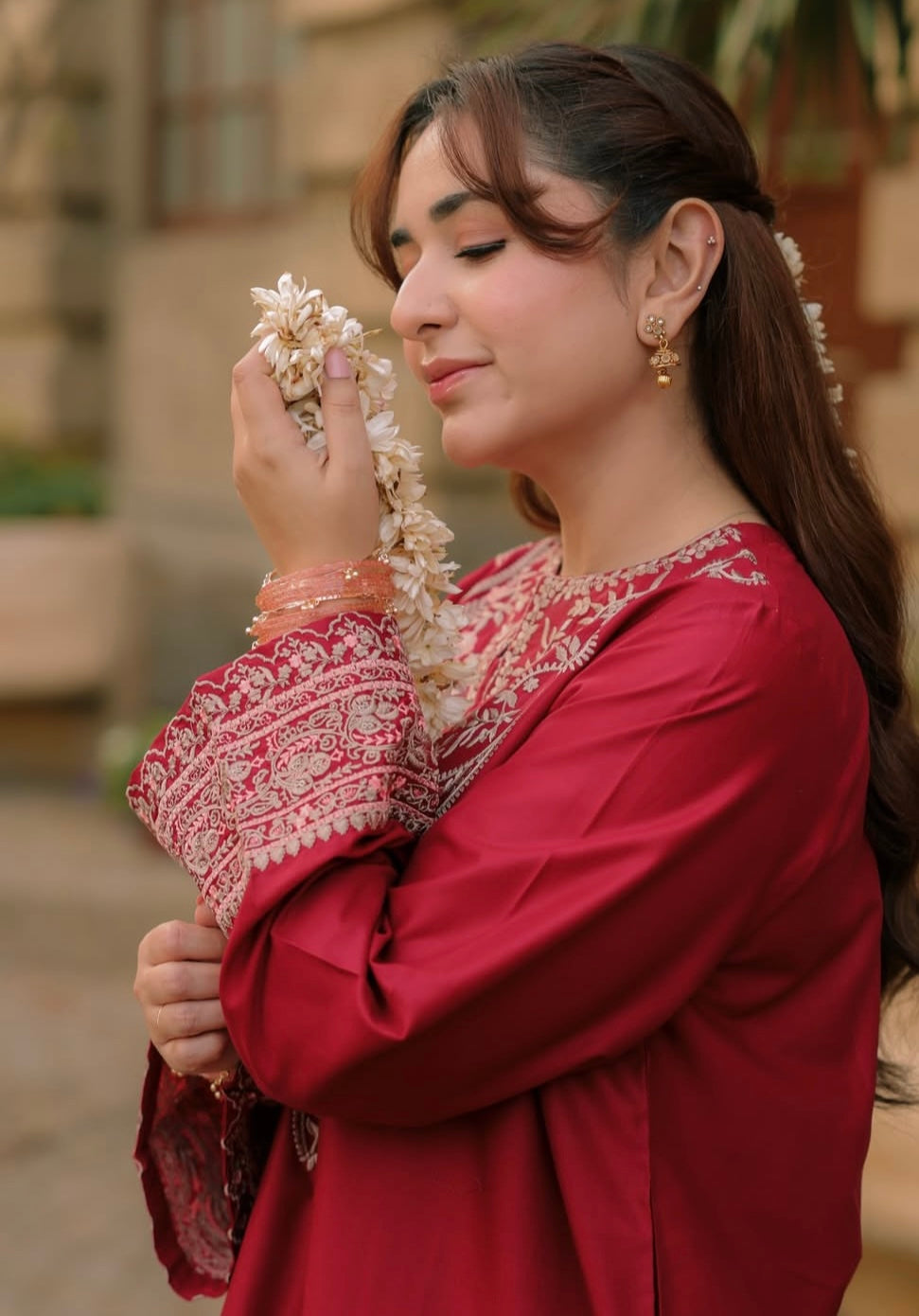Maroon Elegance Cotton 2-Piece