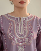 Lilac Grace Printed Cotton 2-Piece Suit