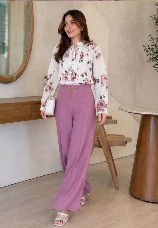Rose Petal Georgette Co-ord Set (2 PC