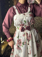 The Mauve Blossom Dungaree Set