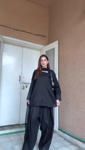 Midnight Noir 3-Piece Shalwar Kameez Set