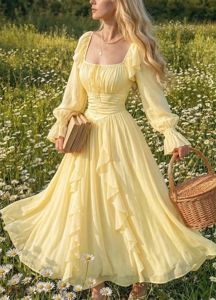 Celeste Ruffle Maxi Dress