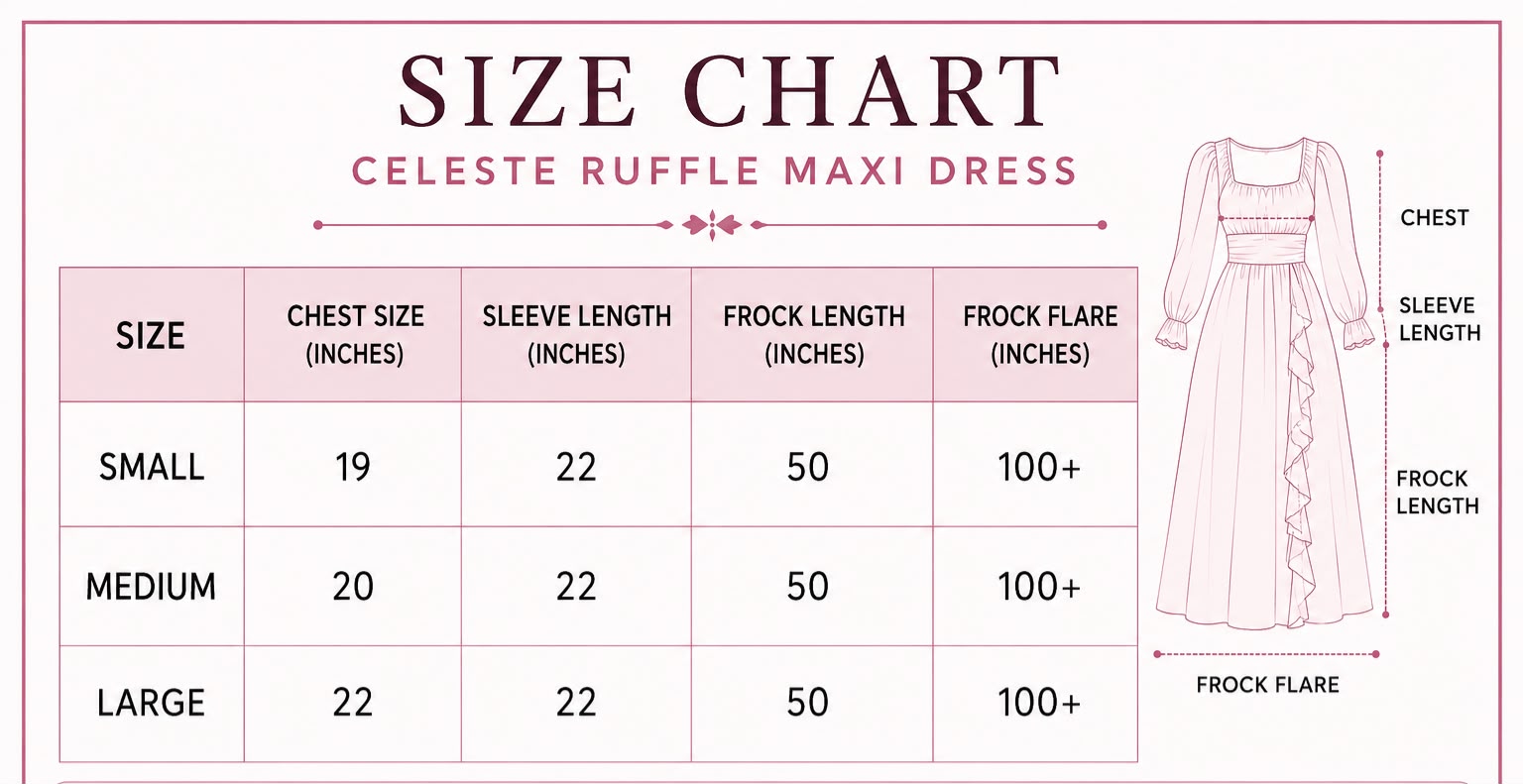 Celeste Ruffle Maxi Dress