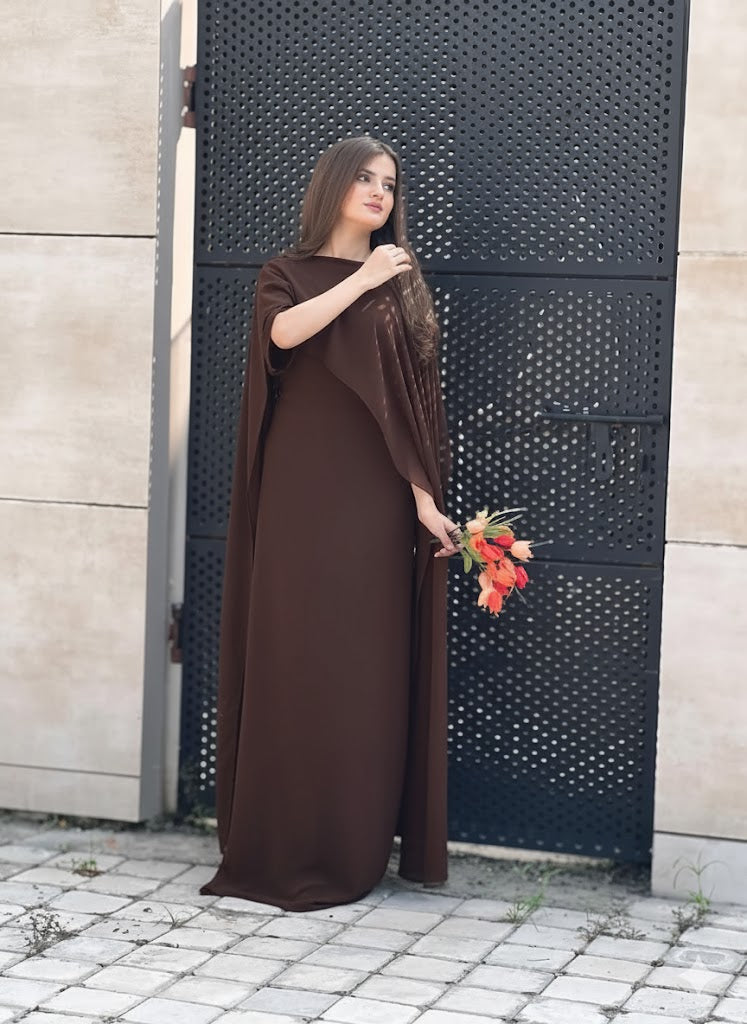 Brown Drape Style