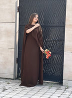 Brown Drape Style